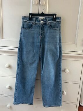 abercrombie kids High Rise Wide Leg Jeans